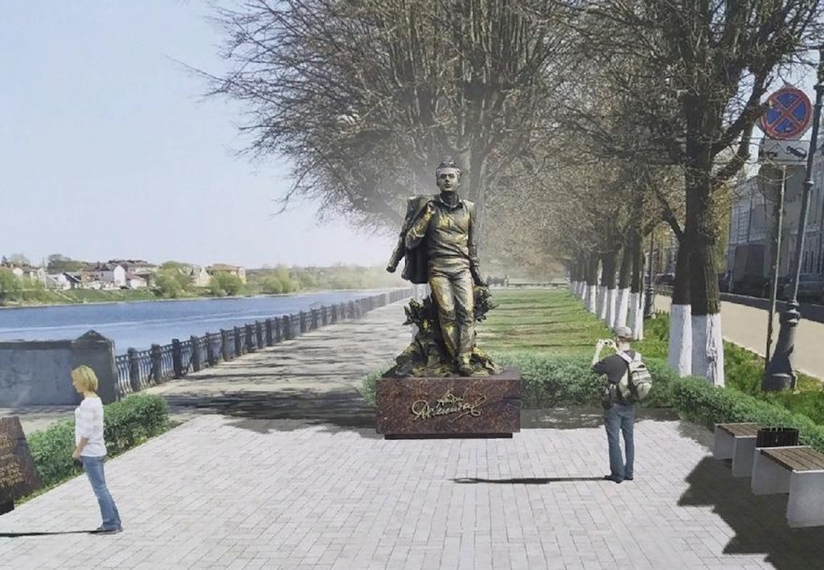 Открытие памятника   А.Д. Дементьеву