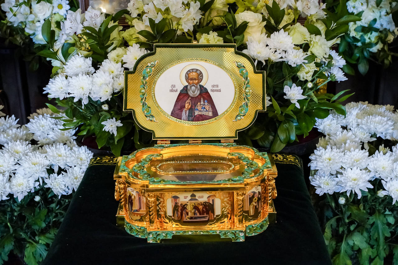 Прибытие ковчега с мощами преподобного Сергия Радонежского